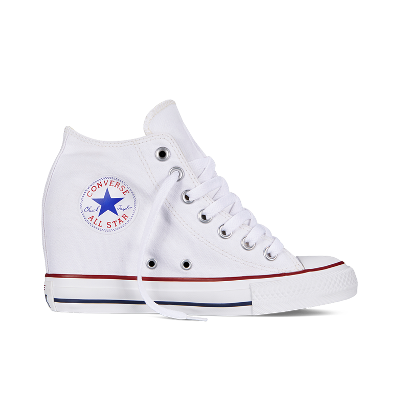 白球鞋 chuck taylor all star lux wedge