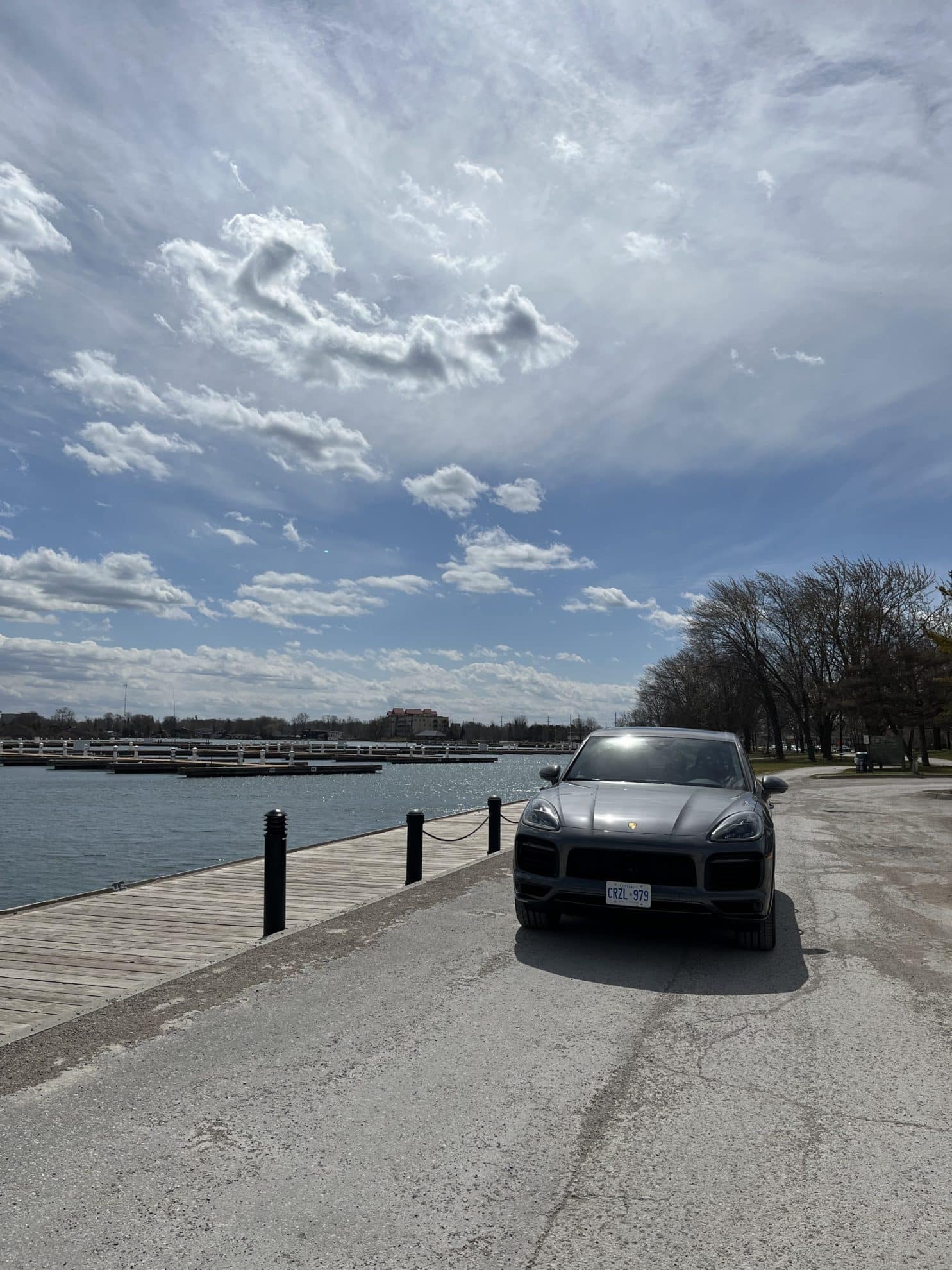 Insert Magazine Visiting Couchiching Beach Park with Porsche Cayenne GTS