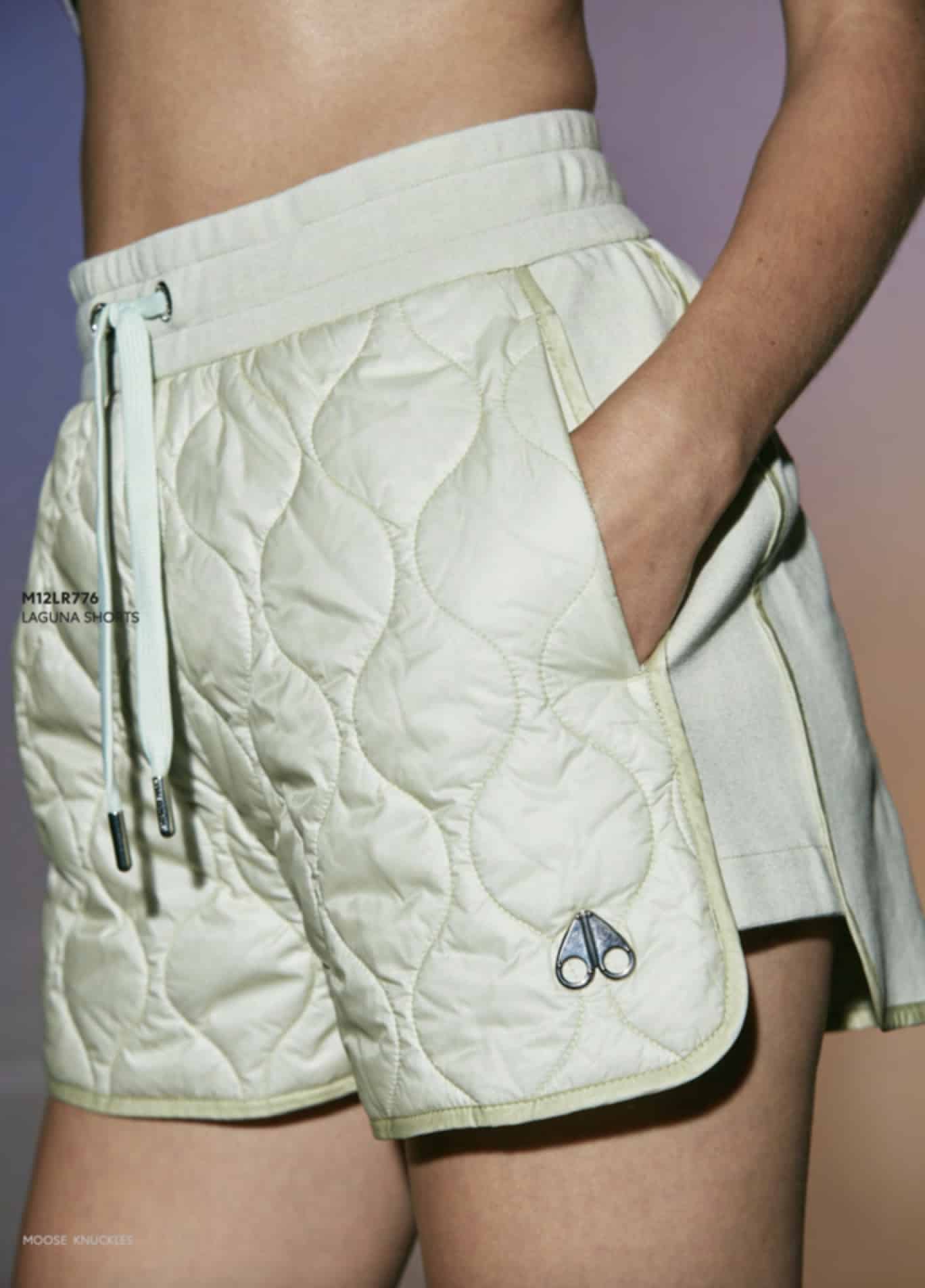 INSERT Moose Knuckles Spring Summer 2022 New Collection Laguna Short (Canary Green)