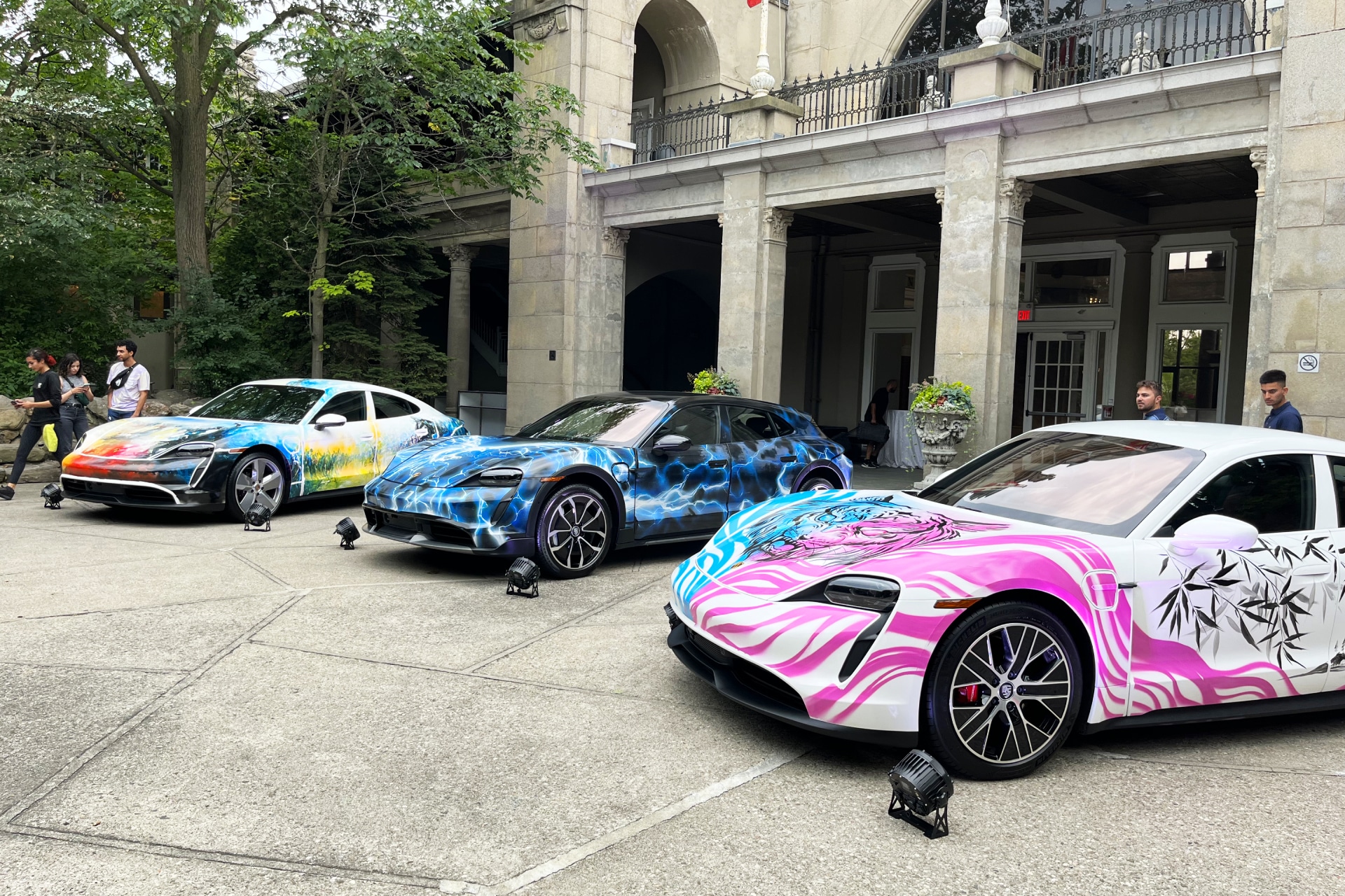 Porsche Taycan in Toronto Art Battle 2022